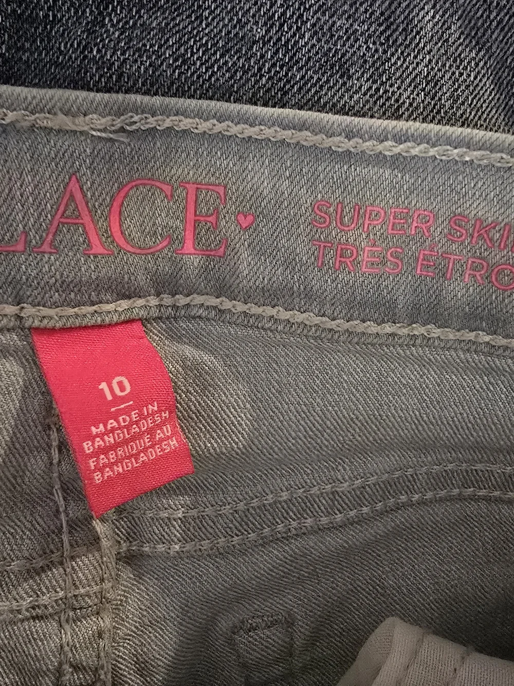 The Children’s Place Girls Size 10 Super Skinny Light Wash Stretch Jeans